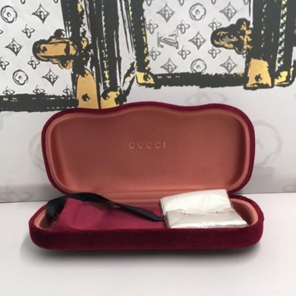 New Authentic Gucci GG0416SK 003 Havana Brown Gradient Sunglasses - Picture 6 of 15